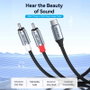 Vention Cable de Audio USB-C a 2x RCA, 2m, Gris